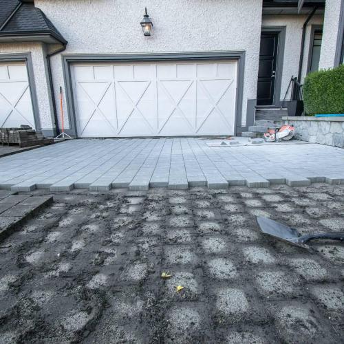  | Removing and replacing delaminated sub-standard pavers with proper grade stones in Langley. | Pavers / Paving Stone Installations 