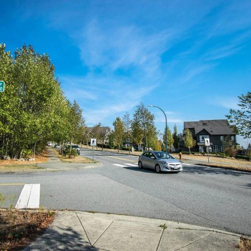  | In  2012, we were a concrete driveway construction contractor for an entire townhouse complex in Coquitlam at Soball Street and Don Moore Drive, seen in the background. | Concrete Driveways 