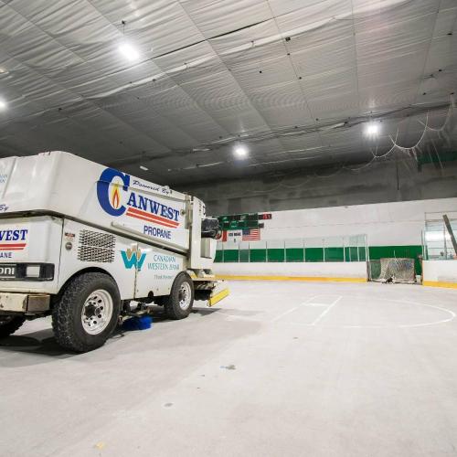  As proud Canadians, we've just built two Zamboni bays! 